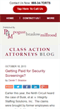 Mobile Screenshot of classactionattorneysblog.com